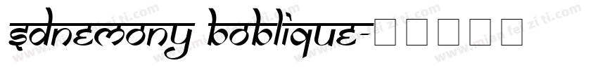 SDNemony bOblique字体转换